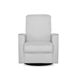 Evolur Raleigh Glider Chair , Recliner Chair, Swivel and Rocking Chair for Nursery in Misty Grey