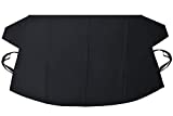 EcoNour Car Windshield Cover for Ice and Snow | Upgraded 600D Oxford Fabric Windshield Frost Cover for Any Weather | Water, Heat & Sag-Proof Car Windshield Snow Cover | Standard (69 x 42 Inches)