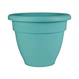 10' Round Plastic Caribbean Planter - The HC Companies 10.5'x10.5'x8.25' in Dusty Teal Color