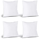 Utopia Bedding Throw Pillows Insert (Pack of 4, White) - 22 x 22 Inches Bed and Couch Pillows - Indoor Decorative Pillows