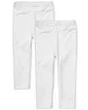 The Children's Place Baby Girls And Toddler Girls Leggings,White 2 Pack,4T