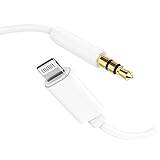 Aux Cord for iPhone, [Apple MFi Certified] Lightning to 3.5 mm Headphone Jack Adapter Male Stereo Audio Cable for iPhone 13 12 11 XS XR X 8 7 iPad to Home Car Stereo/Speaker/Headphone, Support iOS 15