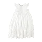 Mud Pie Girls Christening Gown, 0-6 Months