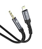 AUX Cord for iPhone【Apple MFi Certified】FONVOi Lighting to 3.5mm AUX Cord for Car,Compatible with iPhone 13/12/11/XR/ipad/ipod to car Stereo/Speaker/Headphone,3.3feet
