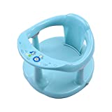Baby Bathtub Seat, Non Slip Baby Bath Chair, Bathtub Chair for Baby Sitting Up, Surround Baby Bath Seat with Suction Cups for Baby 6-18 Months (Light Blue)