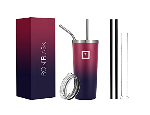 IRON °FLASK Classic Tumbler - 24 Oz, Vacuum Insulated Stainless Steel, Hot Cold, Double Walled, Thermo Travel Mug, Water Metal Canteen