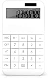 EooCoo Basic Standard Calculator 12 Digit Desktop Calculator with Large LCD Display for Office, School, Home & Business Use, Modern Design - White