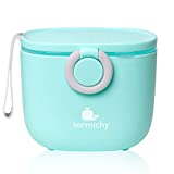 Termichy Baby Formula Dispenser, Portable Milk Powder Dispenser Container with Carry Handle and Scoop for Travel Outdoor Activities with Baby Infant, 8.8OZ, 0.55LB, 250g (Blue)
