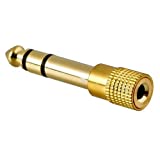 4PCS NANYI 1/4'' to (1/8'') 3.5mm Stereo Headphone Adapters for Audio Connector, 3.5mm Female to 6.35mm Male Jack Plug Stereo Adapter for Headphone Adapte