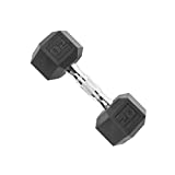 CAP 20 LB Coated Hex Dumbbell Weight, New Edition