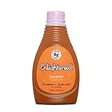 Keto Caramel Syrup by Enlightened - Sugar Free Caramel Sauce, Gluten-Free, Vegan , Kosher - 25 Calories and 1 Net Carbs - Zero Sugar Syrup for Ice Cream, Coffee, Pancakes and More - 15 oz (Pack of 1)