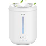 Syvio Humidifiers for Bedroom Large Room, Easy to Clean Humidifier Ultrasonic & Essential Oil Diffuser, Room Humidifier for Bedroom Baby Plant Cool Mist, Top Fill, Quiet, 360° Nozzle, Auto Off, 2.8L