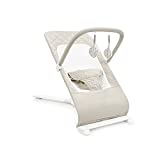 Baby Delight Alpine Deluxe Portable Bouncer, Infant, 0-6 Months, 100% GOTS Certified Cotton Fabrics, Organic Oat