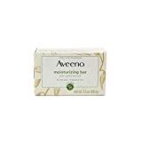 Aveeno Gentle Moisturizing Bar Facial Cleanser with Nourishing Oat for Dry Skin, Fragrance-free, Dye-Free, & Soap-Free, 3.5 oz (Pack of 4)