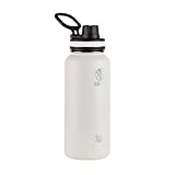 Takeya, White Originals Vacuum-Insulated Stainless-Steel Water Bottle, 32oz, 32 oz