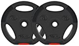 BalanceFrom ​Vinyl Standard ​1-Inch ​Plate Weight Plate for Strength Training, Weightlifting and Crossfit, ​Pair