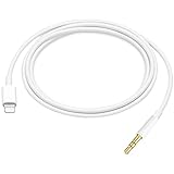 iPhone Aux Cord for car, [Apple MFi Certified] 3.3ft Lightning to 3.5mm Aux Audio Auxiliary Cable,Home Stereo, Speaker, Headphone Compatible with iPhone 13/12/11/XS/XR/X/8/7/iPad (White)
