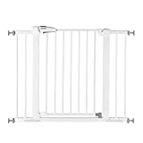 Babelio Baby Gate for Doorways and Stairs, 26-40 inches Dog/Puppy Gate, Easy Install, Pressure Mounted, No Drilling, fits for Narrow and Wide Doorways, Safety Gate w/Door for Child and Pets