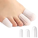 Bukihome 16 PCS Toe Protectors, Silicone Toe Caps Toe Sleeve Protectors, Prevent Pain Relief for Corns, Blisters and Ingrown Toenails (4PCS Large Size + 8PCS Medium Size + 4 Small Size)[Upgrade]
