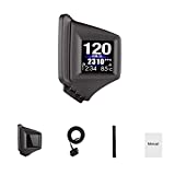 BY-J Head Up Display with OBD2 GPS Dual System, P8 Car HUD Display OBD2 Gauge Display Speed Clock RPM can Installed Dashboard and A-Pillar Trim, for All Vehicle