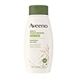 Aveeno Daily Moisturizing Body Wash for Dry Skin with Soothing Oat ; Rich Emollients, Creamy Shower Cleanser, Gentle, Soap-Free and Dye-Free, Light Fragrance, 18 fl. oz