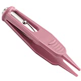 Onwon Infant Nose Cleaning Tweezer with LED Light Round-Head Safe and Effective Clip Care Ear Nose Navel Clean Tool Nipper Plier Pincet Forceps for Relieves Stuffy Nose