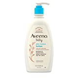 Aveeno Baby Daily Moisture Moisturizing Lotion for Delicate Skin with Natural Colloidal Oatmeal & Dimethicone, Hypoallergenic, Fragrance-, Phthalate- & Paraben-Free, 18 fl. oz