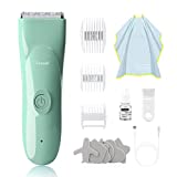 Baby Hair Clippers - Ultra Quiet Electric Hair Trimmer, Cordless Rechargeable Waterproof Haircut Kit for Kids Infants & Adult.