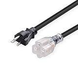 YODOTEK 15FT Heavy Duty Durable NEMA 5-20P/NEMA 5-15/20R Indoor/Outdoor Extension Cords, 20 Amps 125Volts…