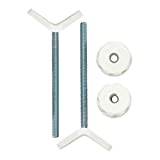 Baby Gate Guru Extra Long M8 (8mm) Stair Banister Adapter Y-Spindle Rods 2 Pack for Pressure Mounted Baby and Pet Safety Gates (8mm, White)