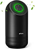 Afloia Air Purifiers for Bedroom - Hepa Air Purifiers for Home Large Room Up to 880 Ft² - H13 True Hepa Filter Air Cleaner for Home Remove 99.99% Pets Hair Odor Dust Smoke Mold Pollen, Fillo Black