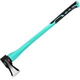 Toolzeen 36' Splitting Axe, Chopping Axe|Splitting Maul for Firewood,|6.8Lbs Heavy Duty Axe Forged Carbon Steel, Fiberglass Composite Handle & Ergonomic Anti-Slip Grip