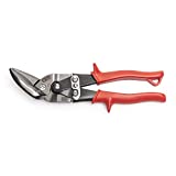 Crescent Wiss 9-1/4' Metalmaster Offset Straight and Left Cut Aviation Snips - M6R , Red