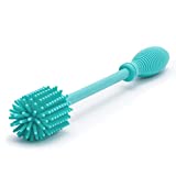 Chicco Silicone Bottle Brush 9.5' Long, BPA-Free, Comfort Grip Handle, Dishwasher & Sterilizer Safe - Teal