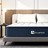 King Mattress, Avenco King Size Mattress in a Box, 12 Inch Latex Hybrid Mattress King, Cool Tencel Fabric & Bamboo Memory Foam & Pocket Spring, Medium Firm, CertiPUR-US, 10 Years Support (NDSM30)