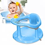 Baby Bath Seat， Portable Toddler Child Bathtub Seat for 6-18 Months，Newborn Baby Bath Seat，Infant Cute Bathtub Support，with Backrest Support and Suction Cups Tub Seats for Babies (Blue)