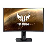 ASUS TUF Gaming VG27WQ 27” Curved Monitor, 1440P WQHD (2560 x 1440), 165Hz, Adaptive-sync, Freesync Premium, Extreme Low Motion Blur (ELMB), 1ms, 400 nits, DisplayHDR 400, DisplayPort and HDMI