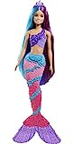 Barbie Dreamtopia Mermaid Doll (13-inch) with Extra-Long Two-Tone Fantasy Hair, Hairbrush, Tiaras and Styling Accessories, Gift for 3 to 7 Year Olds