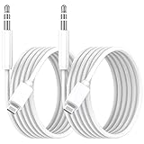 2 Pack iPhone Aux Cord for Car, Apple MFi Certified Lightning to 3.5 mm Headphone Jack Adapter Male Aux Stereo Audio Cable Compatible with iPhone 13 12 Pro Max 11 Pro Max XS XR X 8 7 Plus i Pad, 3.3ft