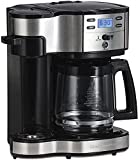 Hamilton Beach 2-Way Brewer Coffee Maker, Single-Serve and 12-Cup Pot, Black/Stainless Steel(49980A), Carafe