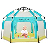 Bend River Baby Playpen with Canopy, Portable Baby Beach Tent, Toddler Play Yard Indoor and Outdoor, Foldable Mosquito Net for Infant