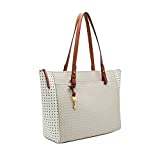 Fossil Women's Rachel Faux Leather Tote Bag Purse Handbag, Hearts (Model: ZB7446745)