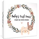 Keepsake Baby Memory Book for Boys and Girls – Timeless First 5 Year Baby Book – Gender Neutral Baby Journal Scrapbook or Photo Album - A Milestone Book to Record Every Event from Birth to Age 5