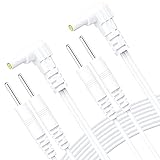 AUVON Durable Lead Wires for TENS EMS Units (2 Pairs), Standard Leads with 40,000+ Bend Lifespan (10X Durability), Compatible with Most TENS Units, EMS, and Other Electrotherapy Stimulation Devices