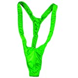 VSVO Men's Mankini Swimsuit Thong, Green