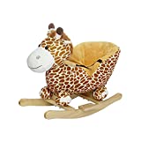 Kinfant Kids Toddler Rocking Horse - Animals Rocking Horse Toy with Soft Plush Fabric & Fun Realistic Sounds