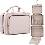 NISHEL Large Size Toiletry Bag , Travel Makeup Organizer Case for Women, Pink
