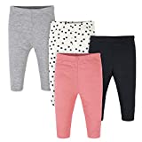 Onesies Brand Baby 4 Pack Pants Mix n Match Newborn to 12M, Polka Dot Legging Pack, 6-9 Months