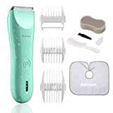 Baistom Baby Hair Clipper, Quiet Hair Trimmer for Kids and Children, Waterproof Rechargeable Cordless Haircut Kit for Toddler, Green