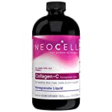 NeoCell Collagen +C Pomegranate Liquid, 4g Collagen Types 1 & 3 Plus Vitamin C, Healthy Skin, Hair, Nails and Joint Support 16 Ounces (Package May Vary)
